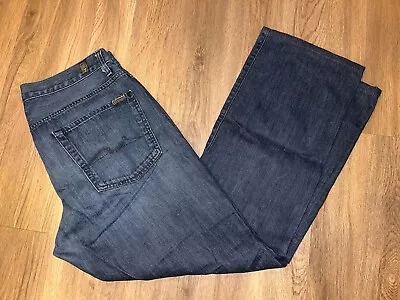 7 Seven For All Mankind Men's 34x30 Austyn Jeans Straight Fit Dark Wash • $26.49