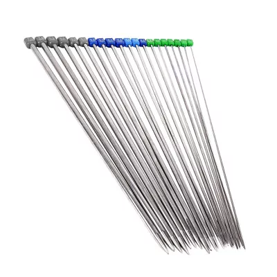  10 Pairs Stainless Steel Knitting Needles Sweater Metal Stick Crochet To Weave • $15.94