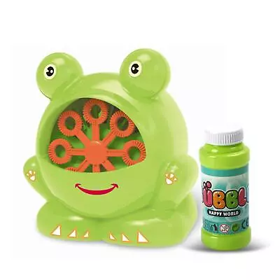 Kids Bubbles Maker Machine Garden Outdoor Automatic Blower Frog Toy Party Gift • £7.99