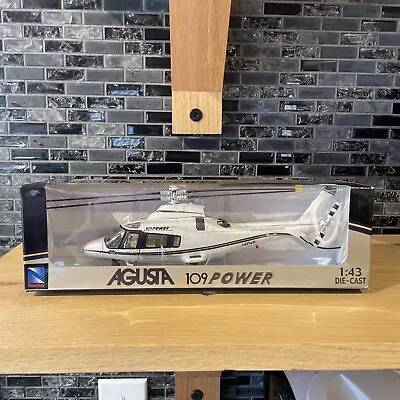 Agusta A109 Power Diecast Helicopter 1:43 Scale Model New-Ray Toys White New • $29.99