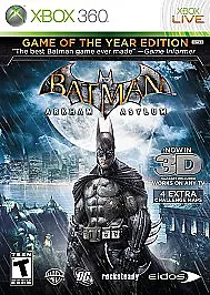 $0.01 • Buy Batman: Arkham Asylum -- Game Of The Year Edition (Microsoft Xbox 360, 2010)