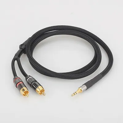 3.5mm To RCA Cable 2RCA To 3.5mm 2-RCA To AUX Cord Adapter Stereo Audio Y-Cable • $26.60