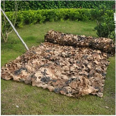 10M*1.5M Large Desert Camouflage Net Camo Netting Camping Shooting Hunting Hide • £15.24