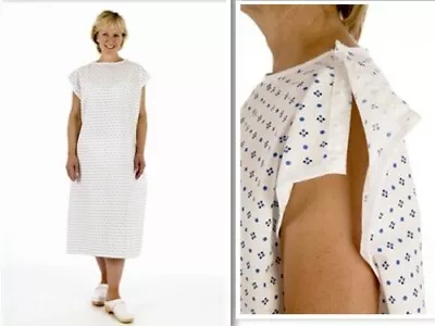 £8.15 • Buy Poppa Fastners Easy Access ITU & X-ray Hospital NHS Gown - Green Diamond