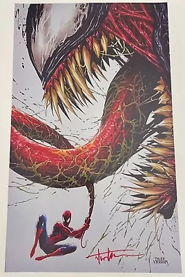 Venom Vs Spiderman Tyler Kirkham Print 8x11 Mini Poster No Frame LOOK Glossy • $10