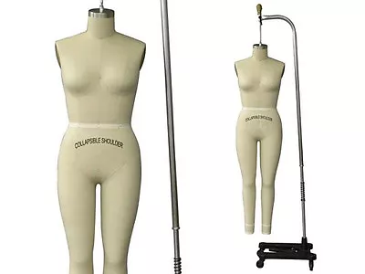 Professional Pro Female Working Dress Form Mannequin Full Size 10 +ARM • $479