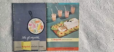 Lot 2 Vintage Hotpoint Instruction Books Electric Range And Refrigerator-freezer • $26.99