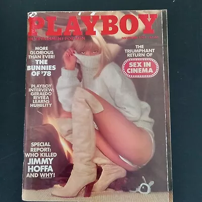 Playboy Magazine November 1978 Monique St. Pierre Geraldo Rivera Jimmy Hoffa • $12.99