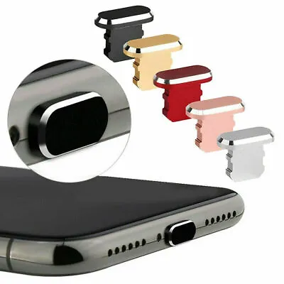 Anti Dust Plug Cover Charger Port Cap For Iphone 6 7 8 X XS 12 13 14 SE Pro Max • £1.89