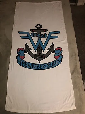 Weezer Cruise Towel NEW 2014 Pinkerton Rivers Cuomo Snuggie Carnival Blue Van • $195