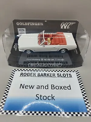 Scalextric C4404 James Bond Ford Mustang Goldfinger DPR Lights Spark Plug BNIB • £49.95