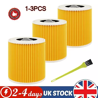 1-3pcs Quality Cartridge Filter For Karcher Wet & Dry Hoover Vacuum Cleaners UK • £9.98