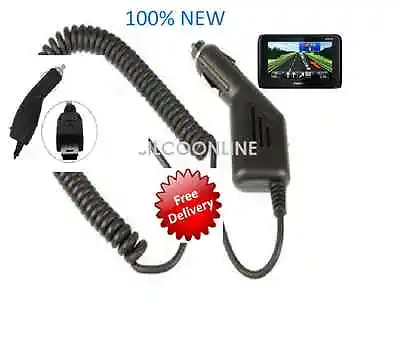 £3.49 • Buy  Car Charger Mini Usb Cable For Tomtom Go,live,via,one,xxl,rider Start,sat,nav 