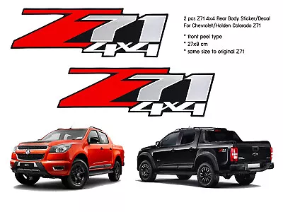 2 PCS Z71 4x4 SIDE BODY REAR STICKER DECAL LOGO FOR CHEVROLET HOLDEN COLORADO • $17.99