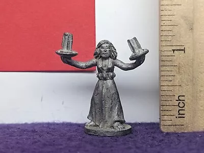 Mega Miniatures 20015d Statue Woman Holding Candles D&D Metal Fantasy • $6