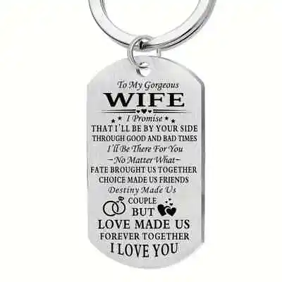 To My Gorgeous Wife...I Love You Keychain • $6