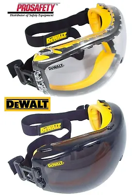 DeWalt CLEAR SMOKE ANTI FOG Protective Over Glasses Safety Goggles UV ANSI Z87+ • $115.99