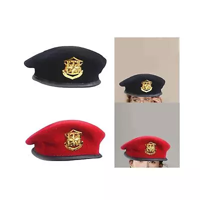 Sailor Hat For Women Men Beanie With Emblem Adjustable Headgear Beret Hat • $22.36