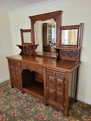 £160 • Buy Country House Antique Funiture Wall Unit Mirror Dresser  Edwardian. Maple & Co