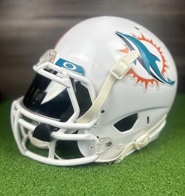 Miami Dolphins Custom Full Size Authentic Schutt Football Helmet Medium • $240