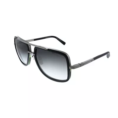 New Dita Mach-One DT DRX-2030 E-BLK-SLV Black Silver Metal Sunglasses Grey Lens • $429.69