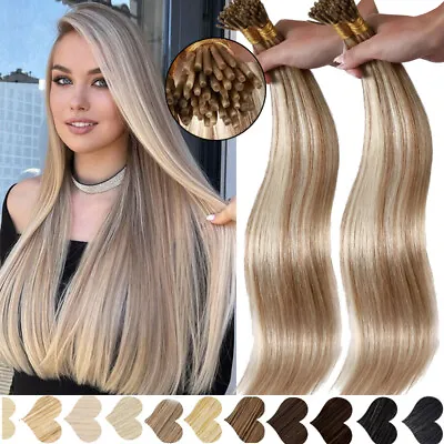 100G I-Tip Stick 100% Remy Human Hair Extensions Pre Bonded Keratin Fusion Thick • $123.16