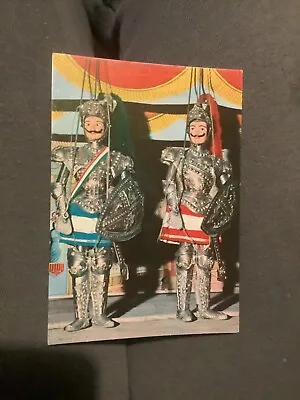 Sicilian Marionettes Orlando And Rinaldo Palermo Italy Postcard • £0.99