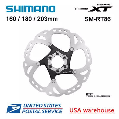 Shimano XT Ice-Tech SM-RT86 6 Bolts Disc Brake Rotors 140/160/180/203mm RT-MT800 • $38.88