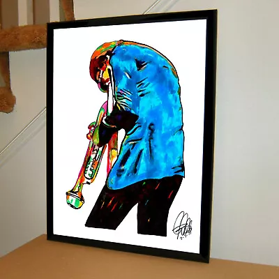 Miles Davis Trumpet Jazz Bebop Music Poster Print Wall Art 18X24 • $24.29