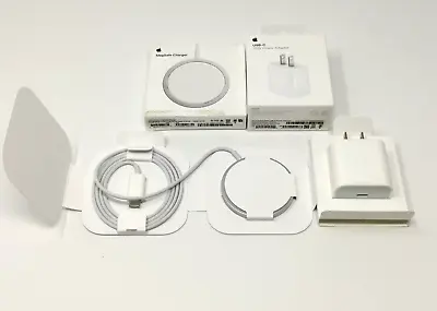 Genuine Apple MagSafe Charger & Apple USB-C 20W Power Adapter A2140 + A2305  🍎 • $40.65