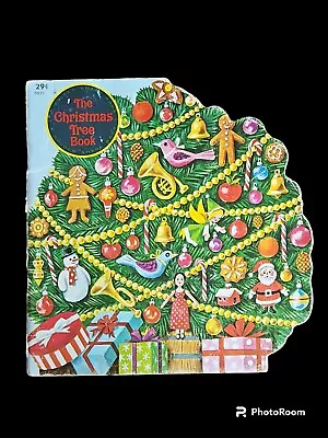 Vintage  The Christmas Tree Book  Golden Press 1966 Cut-out Book Rare • $10