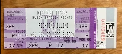 1995 Illinois Illini Vs Missouri Busch Beer Bragging Rights Basketball Game MINT • $29.99