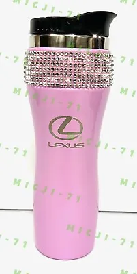 Lexus Bling Stainless Thermal Mug Tumbler Cup Travel With Swarovski Crystals • $37.99