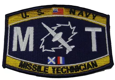 Usn Navy Mt Missile Technician Mos Rating Patch Sailor Veteran • $13.98