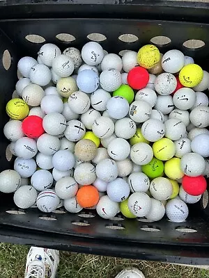 Assorted Hitaway/Practice Recycled Used Golf Balls Color Mix - 100 Count • $36.99