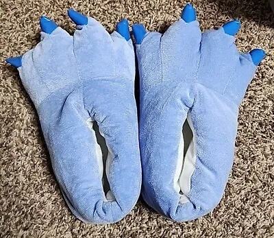 Unisex Paw Shoes Plush Dinosaur Claw Slippers Monster Feet 6-9 W/M 4-7 • $9.99