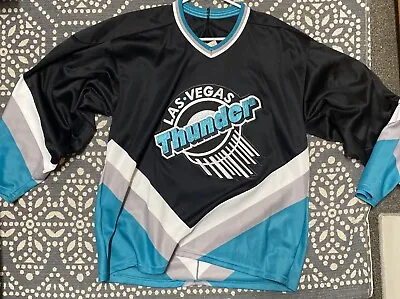 Vintage Bauer Black Las Vegas Thunder IHL Hockey Jersey Men’s Medium M • $130