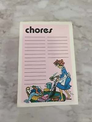 Vintage Housewife Chore List Note Pad • $12