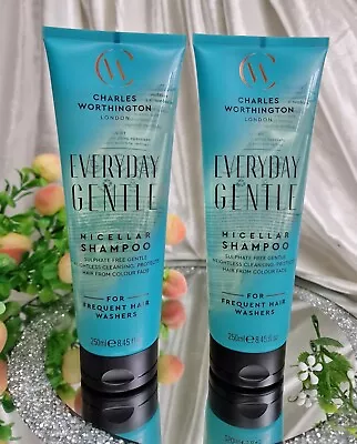 2x CHARLES WORTHINGTON Everyday Gentle Micellar Shampoo 250ml • £10.99