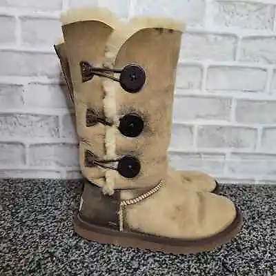 UGG Bomber Triplet Bailey Button Boots • $76