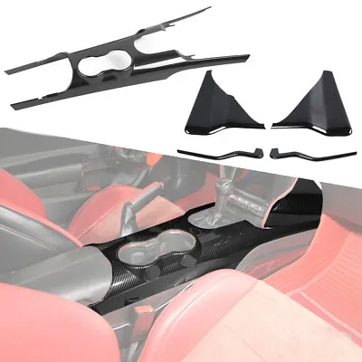 Inner Central Gear Shift Panel Kit Bezel Trim Cover For Mustang 15+ Carbon Fiber • $146.18