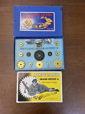 £49.50 • Buy Vintage Meccano Gears Outfit A, 1951, Complete In Original Box With Manual