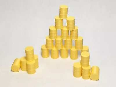 (100) - 55 Gallon Drum Barrels 1:87 Yellow HO Scale Lot Set Walther Herpa Wiking • $16.99