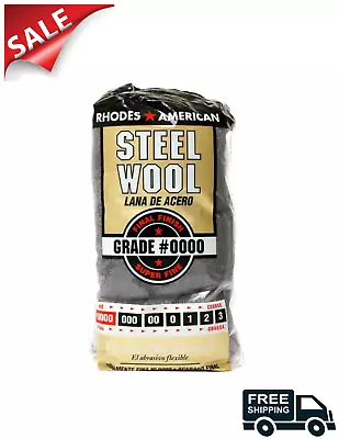 12-Pad Pack Of Extra Fine Grade Steel Wool #000  FREE SHIPPING • $7.20