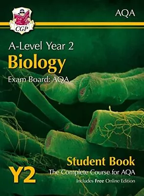 A-Level Biology For AQA: Year 2 Student Book With Online Edition... By CGP Books • £3.49