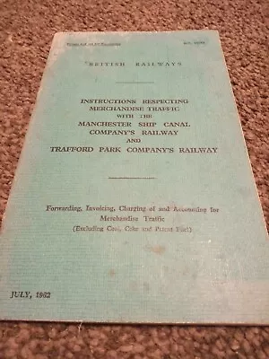 Lancashire History:BR-Manchester Ship Canal/Trafford Park Merchandise Traffiic • £24.99