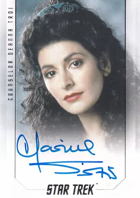 Star Trek Inflexions Movies Autograph Signed By Marina Sirtis As Deanna Troi • $89.75