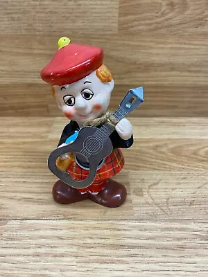 Vintage Porcelain Clown Figurine With Magnetic Gitar Bottle Opener Hand Painted • $11.55