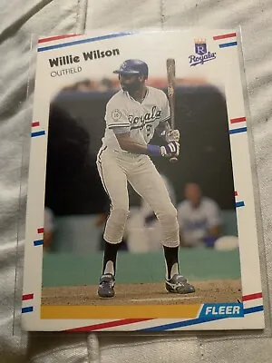 1988 Fleer - #274 Willie Wilson • $1.20