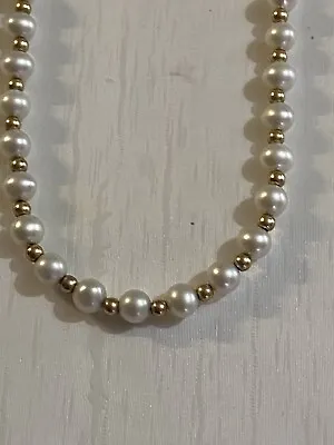£495 • Buy Vintage South Sea Pearls 5mm And 9ct Solid Gold Necklace